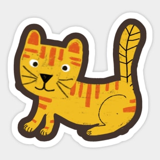 Cute baby tiger Sticker